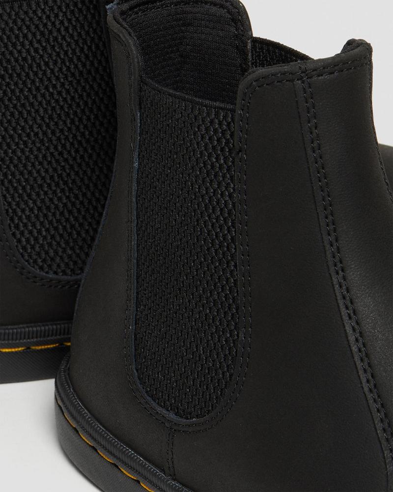 Women's Dr Martens Makela Leather Casual Chelsea Boots Black | AU 126JPQ